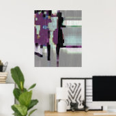 Poster art numérique "Purple Rain" (Bureau à domicile)