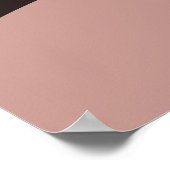 Poster Art numérique Rose Feminine Beach Paysage marin (Coin)