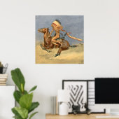 Poster Art occidental de Frederic Remington “Danse de gue (Bureau à domicile)