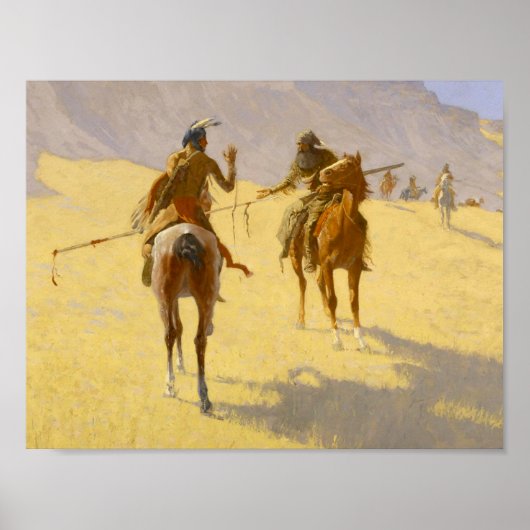 Poster Art occidental de Frederic Remington “La Conférenc (Devant)