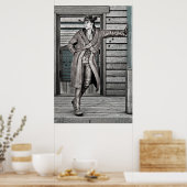 Poster Art occidental rustique de cow-boy vintage (Cuisine)