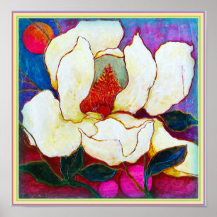 Poster ART-ON-CANVAS : Magnolia Heat 12"x12"