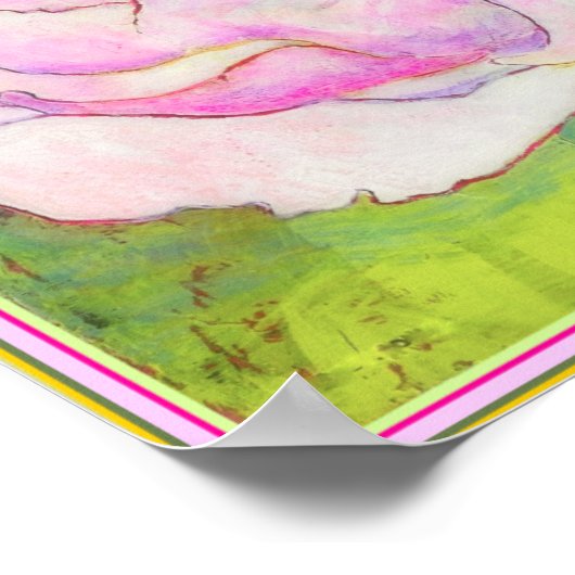 Poster ART-ON-CANVAS : Peony Pink 12"x12" (Coin)