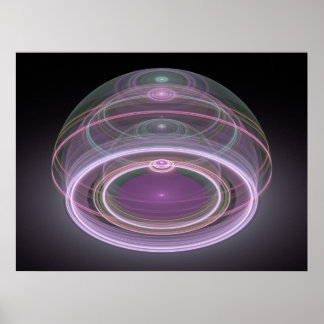 Poster Art optique 3D Grand Julian Fractal 08