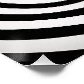 Poster Art optique noir et blanc (Coin)