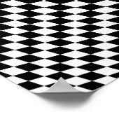 Poster Art optique noir et blanc (Coin)