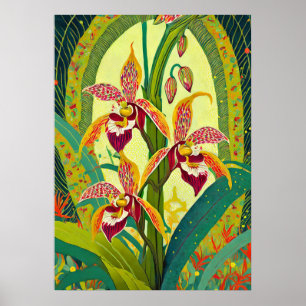 Poster Art Orchidée V33