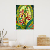 Poster Art Orchidée V33 (Cuisine)