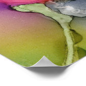 Poster Art original rose floral (Coin)