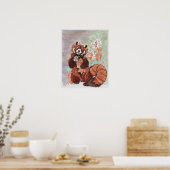 Poster Art Panada Crystalin Vibes Rouges (Cuisine)