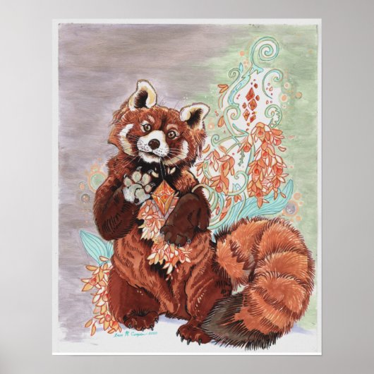 Poster Art Panada Crystalin Vibes Rouges (Devant)