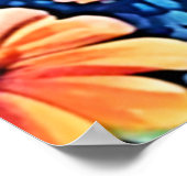 Poster Art papillon vibrant (Coin)