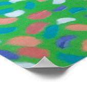 Poster Art peint Spring Greens (Coin)