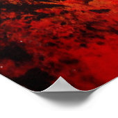 Poster Art peinture Abstrait moderne Imprimer Rouge Créat (Coin)