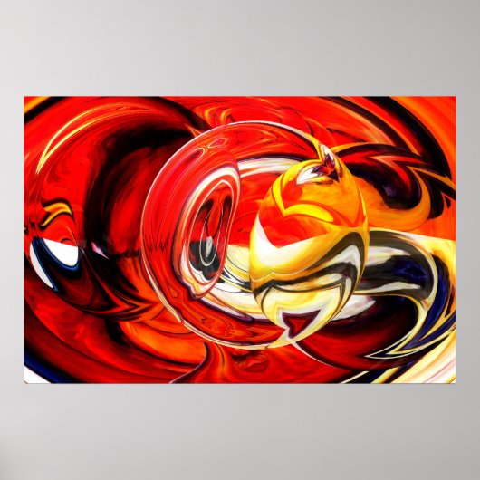 Poster Art peinture Abstrait numérique Imprimer Ordinateu (Devant)