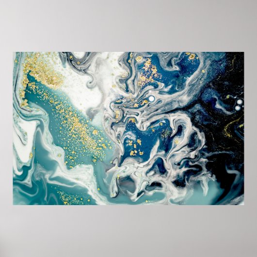 Poster Art, peinture- Couleur gris naturel : métallique,  (Devant)