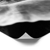 Poster Art photographique noir et blanc Fleur Imprimer (Coin)