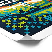 Poster Art Pixel de Disk Golf (Coin)