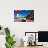 Poster Art Pixel rétro Outrun (Bureau à domicile)