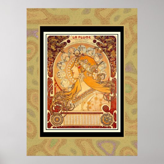 Poster  Art Plakat Mucha (Voorkant)