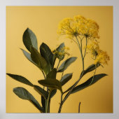 Poster Art Plante jaune moderne (Devant)