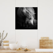 Poster Art Pony Head et Mane print (Cuisine)