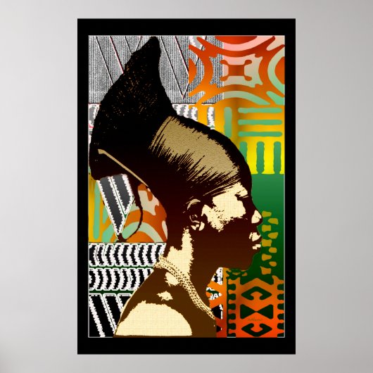 Poster Art pop africain (Devant)