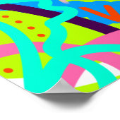 Poster Art Pop Coloré Fantaisiste (Coin)