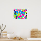 Poster Art Pop Coloré Fantaisiste (Cuisine)