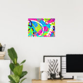 Poster Art Pop Coloré Fantaisiste (Bureau à domicile)