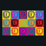 Poster Art pop ergothérapie<br><div class="desc">Ergothérapie Pop Art. Si ergothérapie est votre passe-temps,  profession ou obsession,  montrez-le avec de grands t-shirts,  tasses,  autocollants et bien plus encore. Ce sont aussi de grands cadeaux pour d'autres amateurs d'ergothérapie !</div>