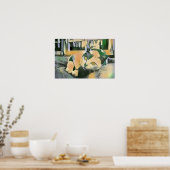 Poster Art Pop Moderne Calico Kitty Pour Amoureux de les  (Cuisine)