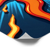 Poster Art Pop Moderne "Sizzle !" (Coin)