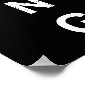 Poster Art Pop moderne Tête de Lion Noir&Blanc Élégant (Coin)