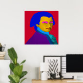 Poster Art pop Mozart (Bureau à domicile)