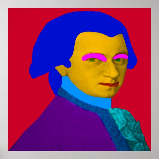 Poster Art pop Mozart (Devant)
