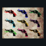 Poster Art Pop Revolver<br><div class="desc">Magnum .44 Revolvers Pop Art</div>