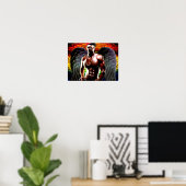Poster Art Pop Urbain Africain (Bureau à domicile)