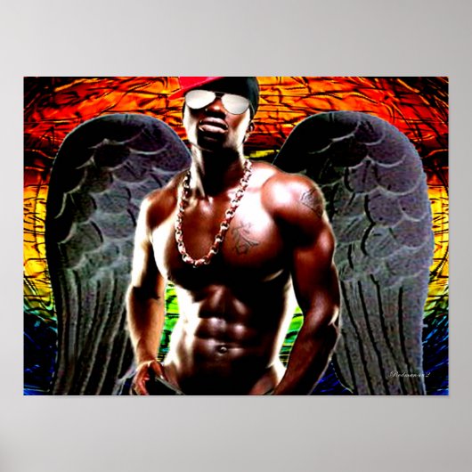 Poster Art Pop Urbain Africain (Devant)