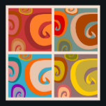 Poster Art Pop vintage des années 60<br><div class="desc">Art Pop vintage des années 60</div>