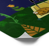 Poster Art populaire du ciel nocturne (Coin)