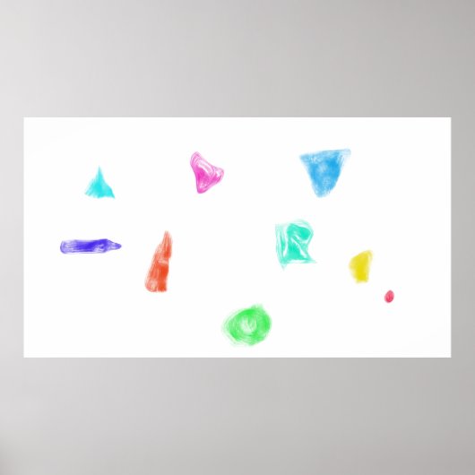 Poster Art Pot-pourri Fond Blanc Minimalisme (Devant)