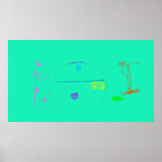 Poster Art Pot-pourri Vert Clair Art Minimaliste
