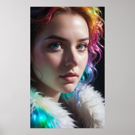 Poster Art Potpourri Fille Arc-en-Ciel (Devant)