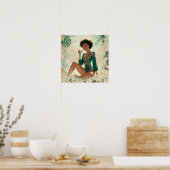 Poster Art pour l'autonomisation des femmes noires (Cuisine)