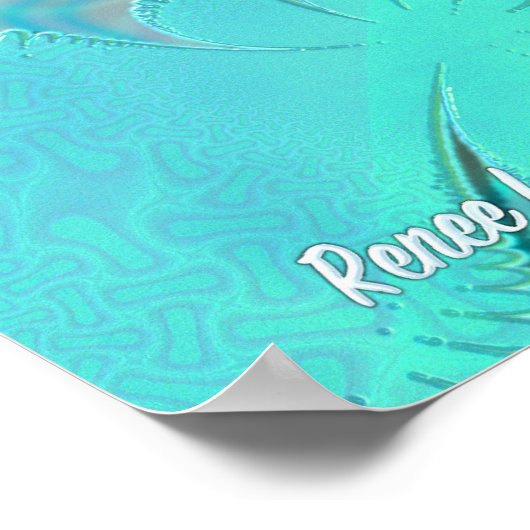 Poster Art psychédélique Pastel 3D (Coin)