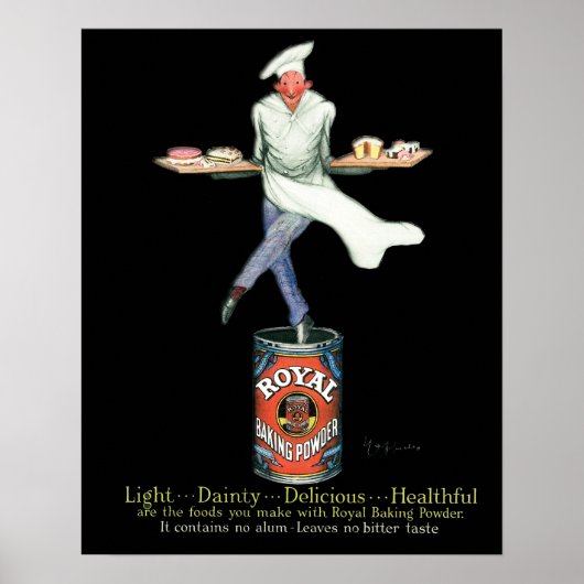 Poster Art publicitaire vintage Baker (Devant)