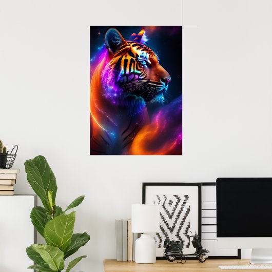 Poster Art Rainbow Tiger (Bureau à domicile)