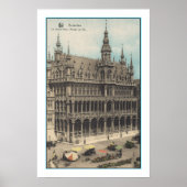 Poster ART Recyclé : 1900 BRUXELLES BELGIQUE POSTCARD (Devant)