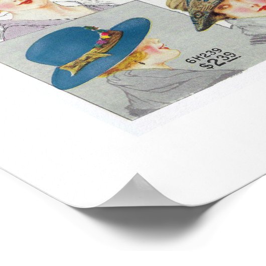 Poster ART Recyclé : PAGE CATALOGUE DE MODE 1920 (Coin)